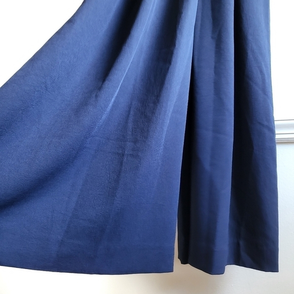 New Rachel Comey Ardent Split Neck Wide Leg Pebble Midnight Jumpsuit NWT Size 0 - Picture 15 of 17